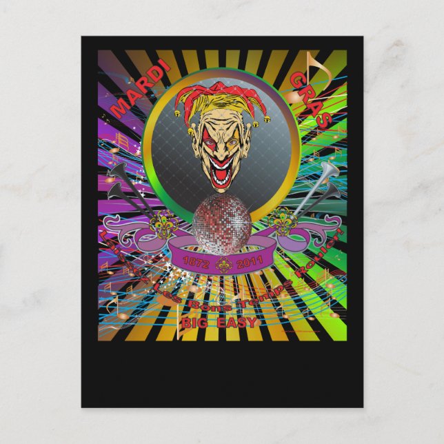 Mardi-Gras-2011 The Joker-1 Postcard (Front)