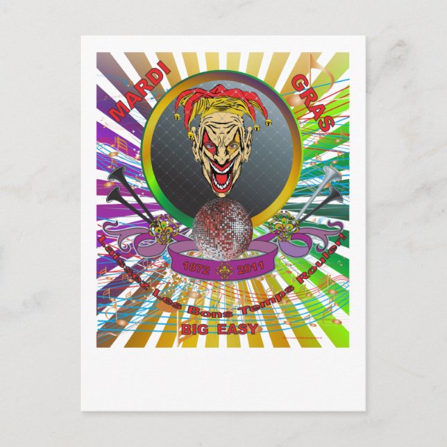 Mardi-Gras-2011 The Joker-1 Postcard (Front)