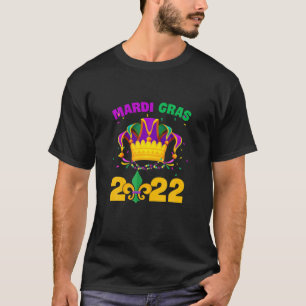 Mardi Gras 2022 Jester Outfit Kids Girl Boy Men Wh T-Shirt