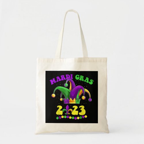 Mardi Gras 2023 Jester Outfit New Orleans Carnaval Tote Bag
