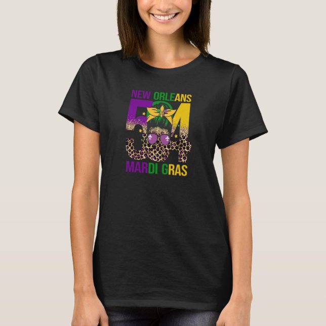 Mardi Gras 2023 New Orleans 504 Louisiana Mardi Gr T-Shirt (Front)