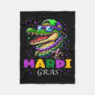 Mardi Gras 2025 For Men Woman Kids  Fleece Blanket