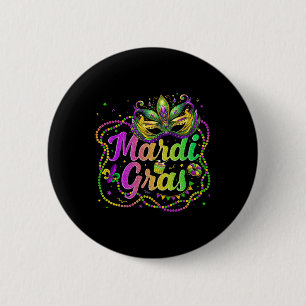 Mardi Gras 2025 Men Women Kids Beads Mask Feathers Button