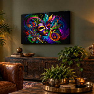 Mardi Gras 36x24 Acrylic Wall Art