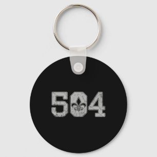 Mardi Gras 504 T Shirt Nola New Orleans Louisiana Keychain