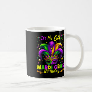 Mardi Gras 64th Birthday Fat Tuesday 64 Years Old Coffee Mug