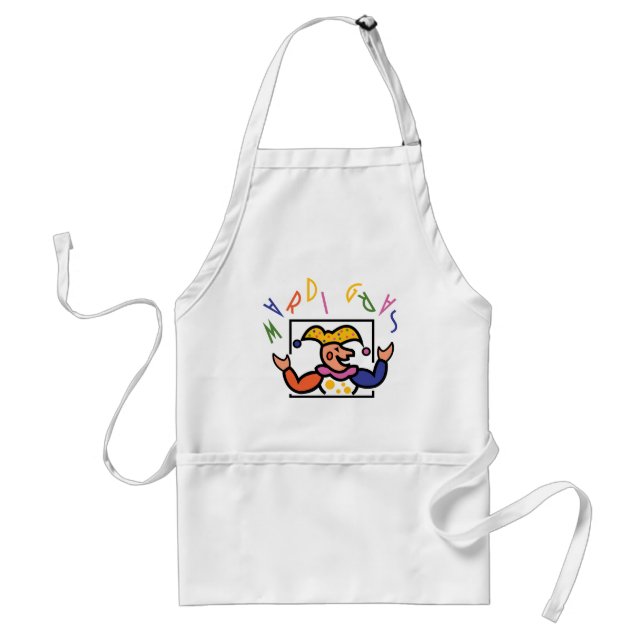 Mardi Gras Adult Apron (Front)