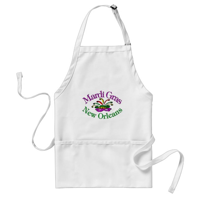 Mardi Gras Adult Apron (Front)