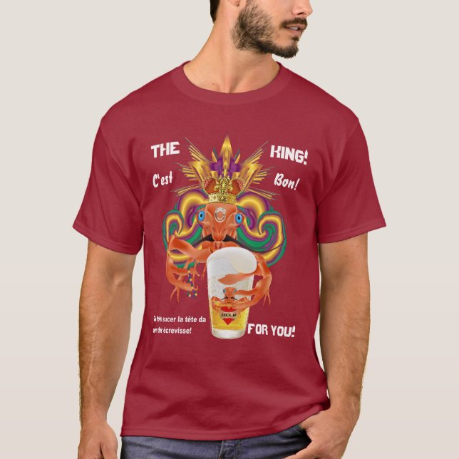 Mardi Gras All Styles Men French Dark View Hints T-Shirt (Front)
