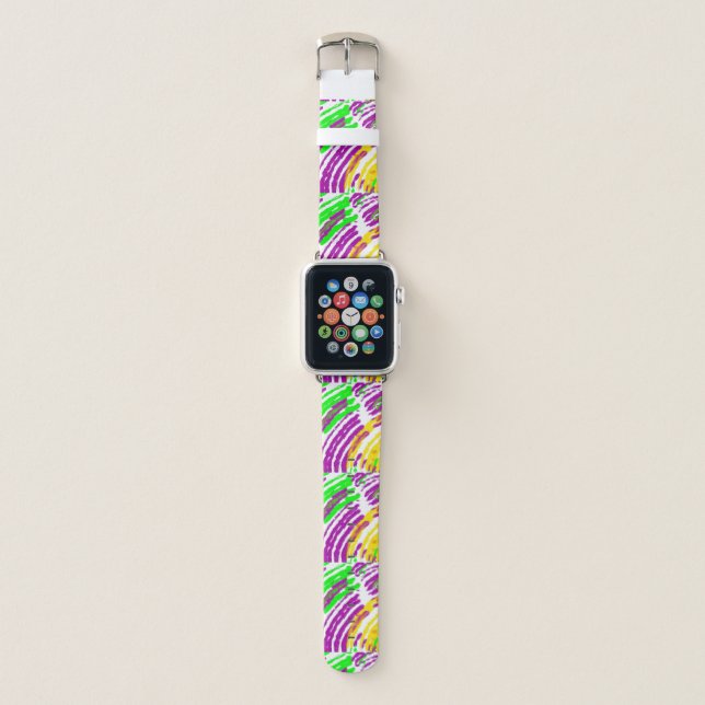 Mardi Gras Apple Watch Band (Front)