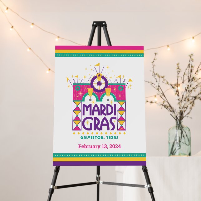 Mardi Gras Arch, Galveston, Texas Foam Board (In Situ (Stand))