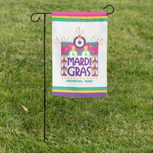 Mardi Gras Arch, Galveston, Texas Garden Flag