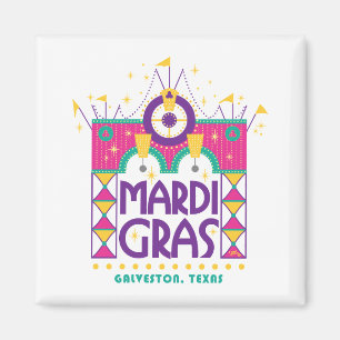 Mardi Gras Arch, Galveston, Texas Magnet
