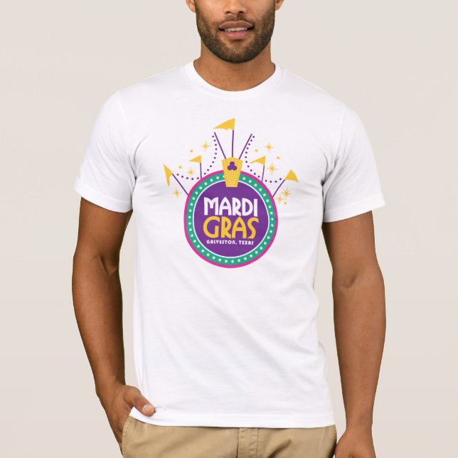 Mardi Gras Arch inspired, Galveston, Texas T-Shirt (Front)