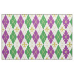 Mardi Gras Argyle Fabric