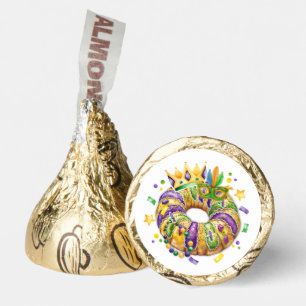 Mardi Gras Baby Boy Gold Foil Hershey®'s Kisses®