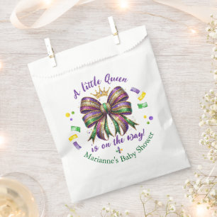 Mardi Gras Baby Girl Favor Bag