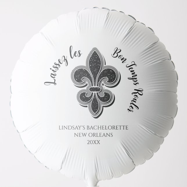 Mardi Gras Bachelorette Party  Balloon (Front)