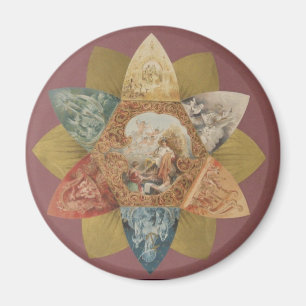 Mardi Gras Ball Vintage Favor Magnet