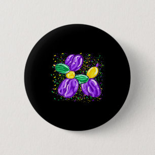 Mardi Gras Balloon Dog Costume Beads Men Women Kid Button