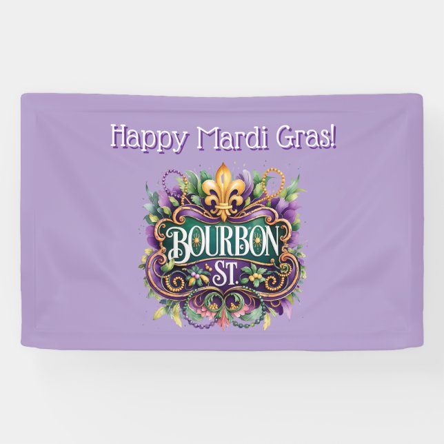 Mardi Gras Banner (Horizontal)