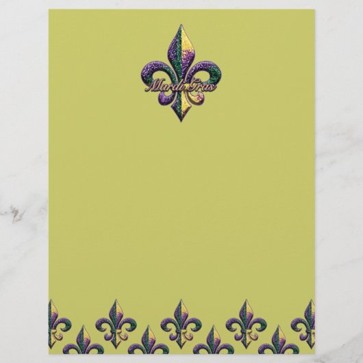 Mardi Gras bead Fleur de lis 2 (Front)