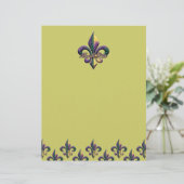 Mardi Gras bead Fleur de lis 2 (Standing Front)