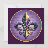 Mardi Gras bead Fleur de lis 2 (Back)