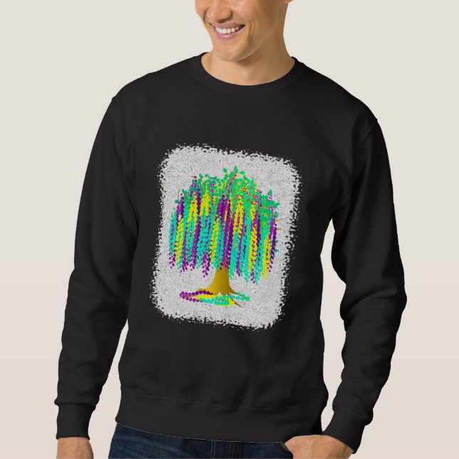 Mardi Gras Bead Tree 2023  1 Sweatshirt (Front)