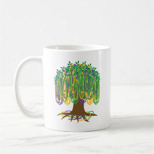 Mardi Gras Bead-Tree Carnival Coffee Mug