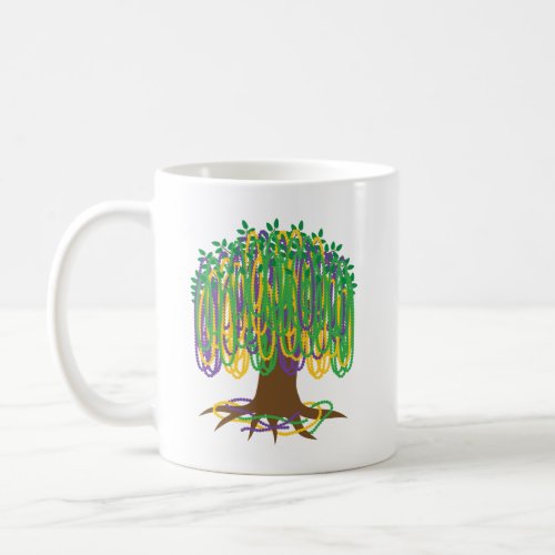 Mardi Gras Bead_Tree Carnival Coffee Mug