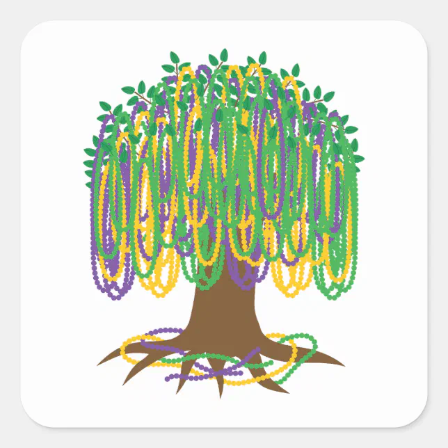 mardi gras bead tree svg