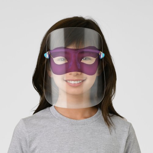 Mardi Gras_Beaded Face Shield for Kid 