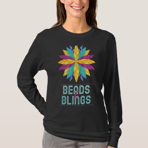Mardi Gras Beads And Blings T_Shirt