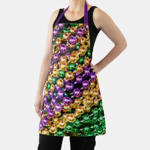 Mardi Gras Beads Apron