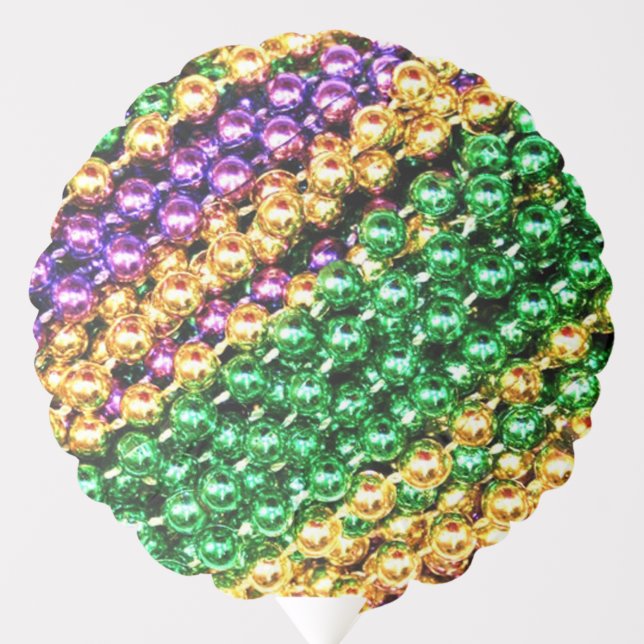 Mardi Gras Beads Balloon (Front)