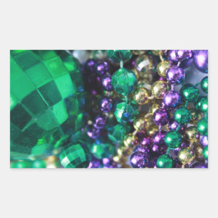 Mardi Gras Beads Customized Decal Stickers