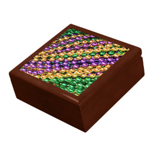 Mardi Gras Beads Gift Box