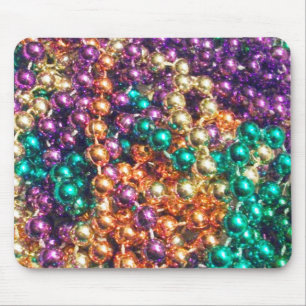 Mardi Gras Beads Mouse Pad