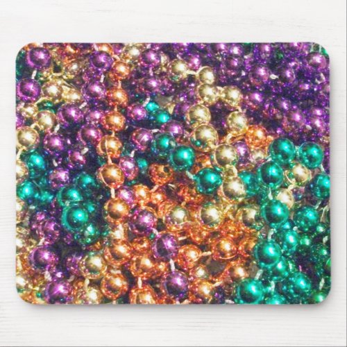 Mardi Gras Beads Mouse Pad