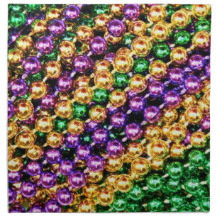 Mardi Gras Beads Napkin
