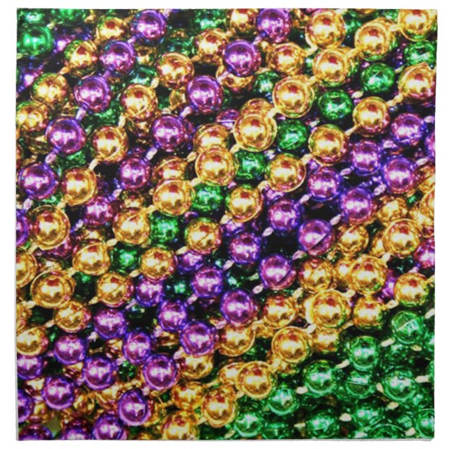 Mardi Gras Beads Napkin (Front)