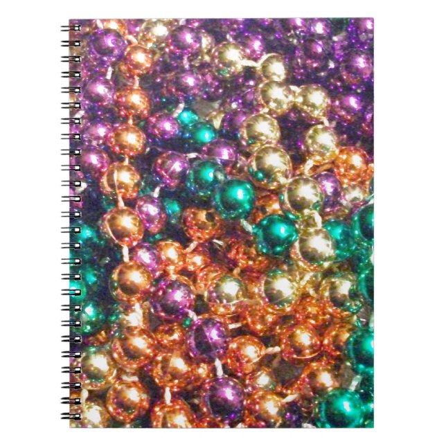 Mardi Gras Beads Notebook (Front)