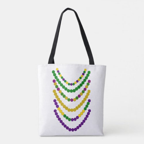 Mardi Gras Beads Tote Bag