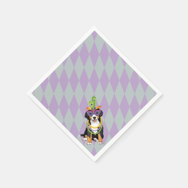 Mardi Gras Berner Paper Napkins (Corner)