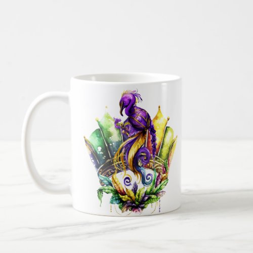 Mardi Gras _ Bird And Crown Coffee Mug