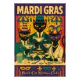 Mardi Gras Black Cat Martini Club Trio Photo Print | Zazzle