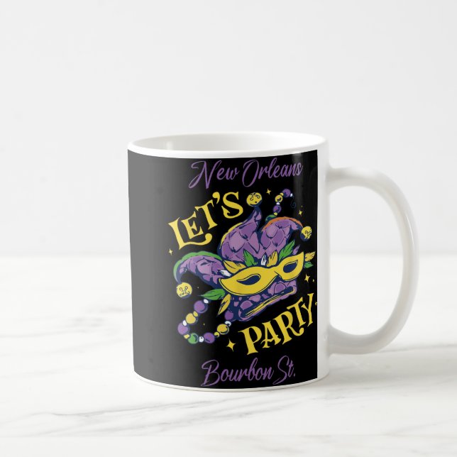 Mardi Gras Bourbon Street New Orleans Souvenir Lou Coffee Mug (Right)