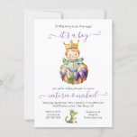 Mardi Gras Boy Baby Shower Invitation