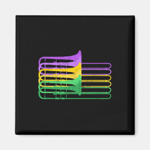 Mardi Gras Br Trombone Marching Orchestra  Magnet